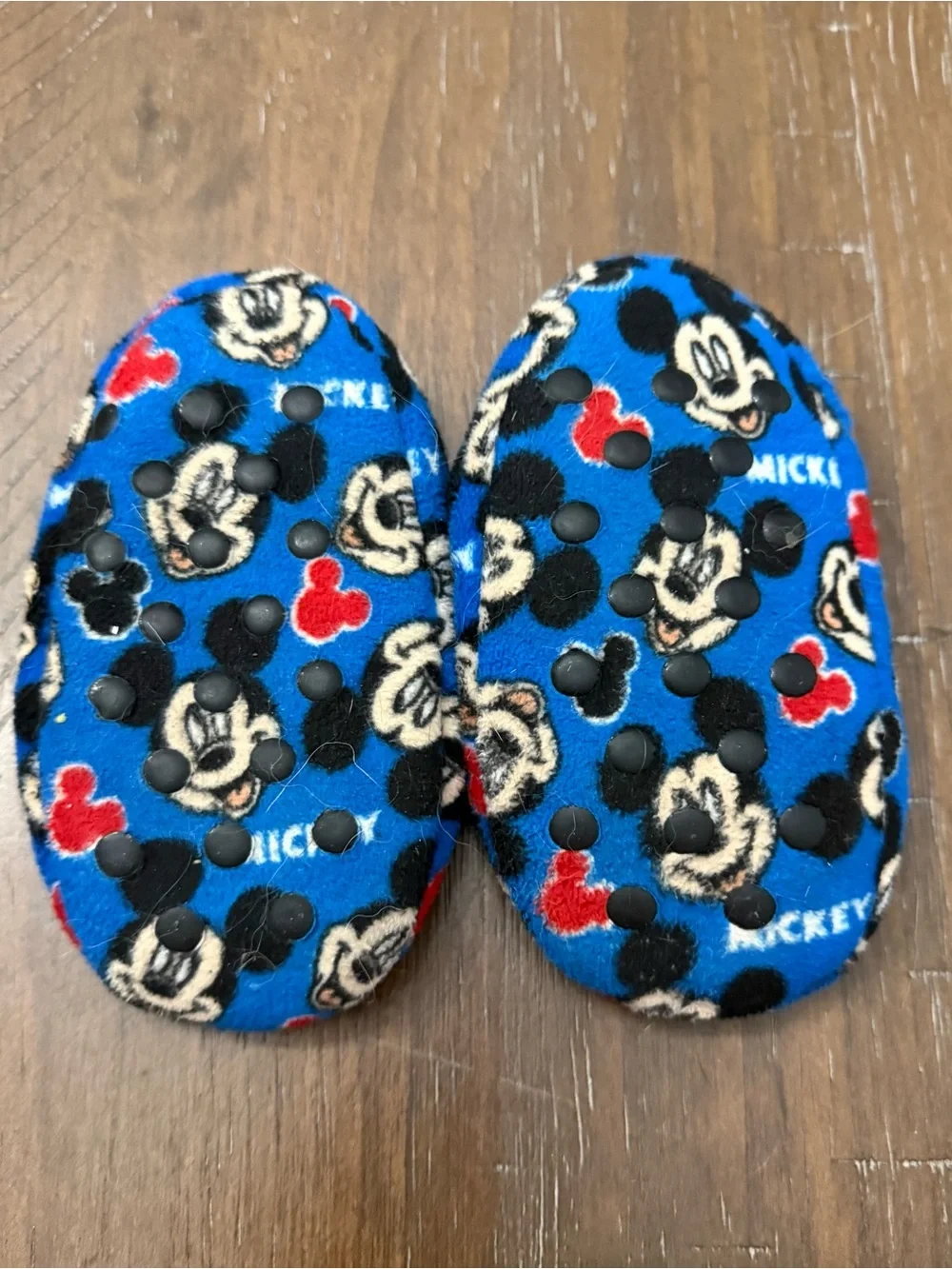 2 pair Mickey Mouse slippers - toddler boy size 4